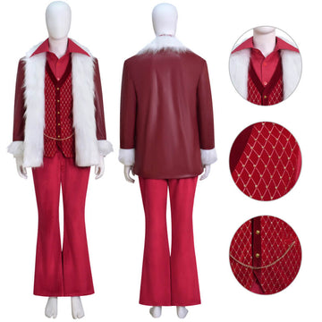 John Travolta Christmas Costume Santa Claus New Christmas Cosplay Suit BEcostume
